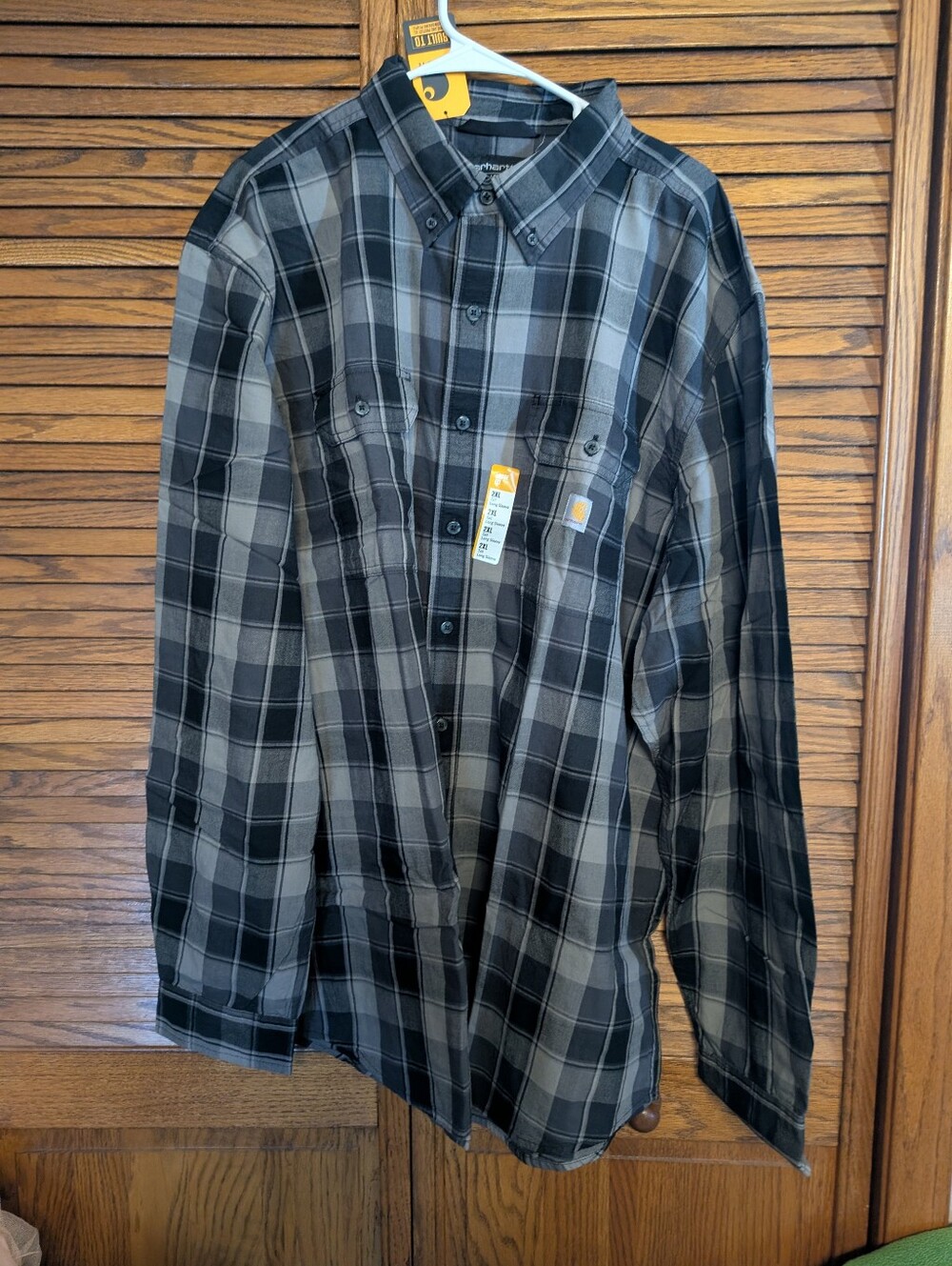 Carhartt NWT Midweight Loose Fit Chambray Long Sleeve Shirt Size 2XL Tall Men